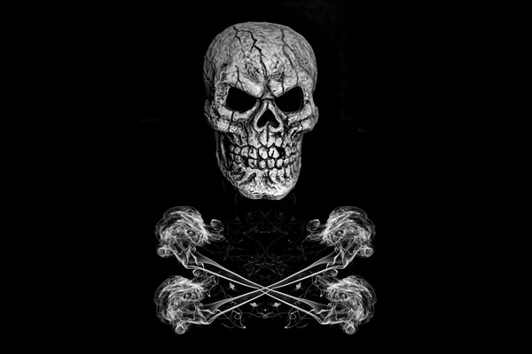 Skull And Crossbones Picture Board by Steve Purnell