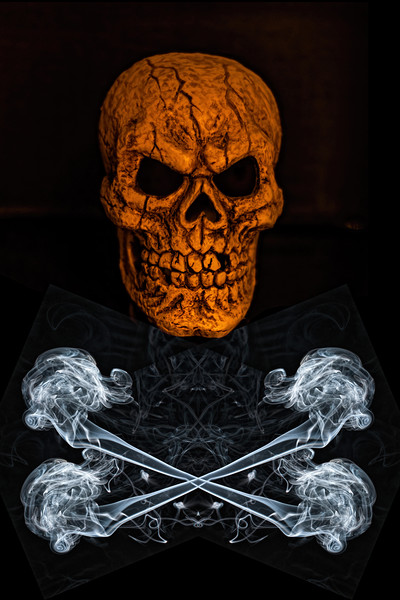Skull And Crossbones 2 Picture Board by Steve Purnell