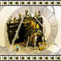 Buy canvas prints of Working Round The Clock by Steve Purnell