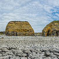 Buy canvas prints of Rhoose Point Panorama by Steve Purnell