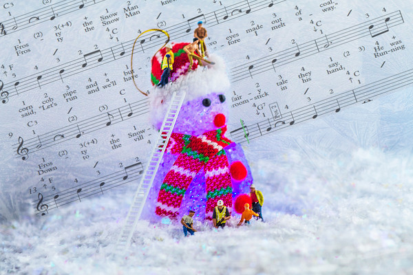 Frosty The Snowman Purple Picture Board by Steve Purnell