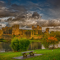 Buy canvas prints of An Autumnal Castle by Steve Purnell