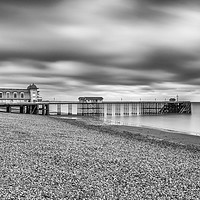 Buy canvas prints of Moody Penarth Pier 1 by Steve Purnell