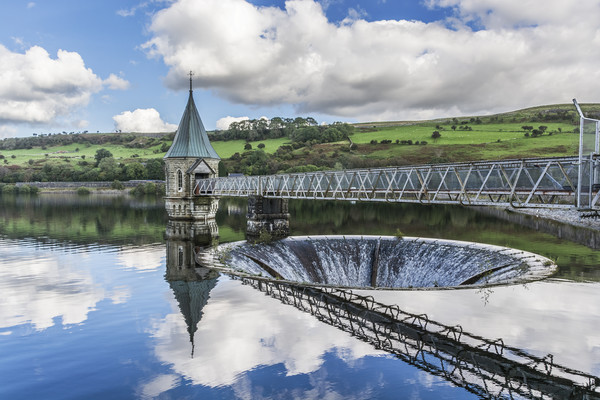 Pontsticill Valve Tower Picture Board by Steve Purnell