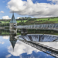 Buy canvas prints of Pontsticill Valve Tower by Steve Purnell