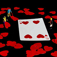 Buy canvas prints of Five Of Hearts by Steve Purnell