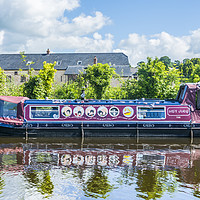 Buy canvas prints of Narrow Boat Hey Jude by Steve Purnell