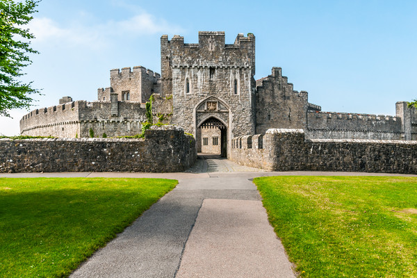 St Donats Castle Gateway Picture Board by Steve Purnell