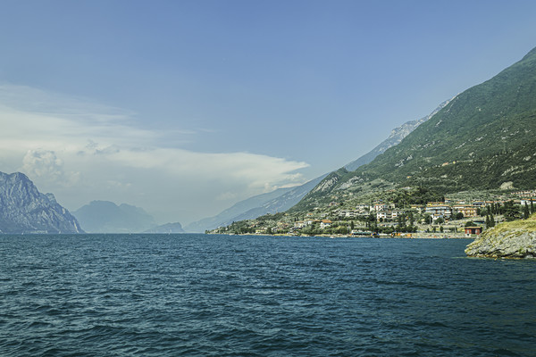 Lake Garda View Picture Board by Steve Purnell