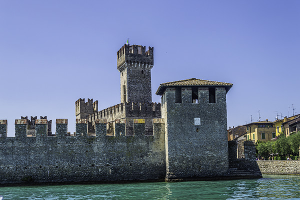 Sirmione Castle 1 Picture Board by Steve Purnell