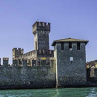 Buy canvas prints of Sirmione Castle 1 by Steve Purnell