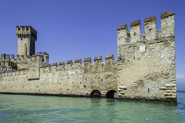 The Mighty Fortress of Sirmione Picture Board by Steve Purnell