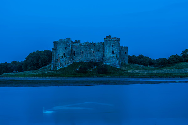 Blue Hour At Carew Castle Picture Board by Steve Purnell