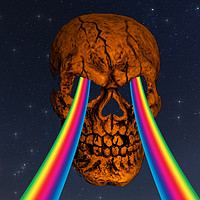 Buy canvas prints of Dark Side Of The Skull by Steve Purnell