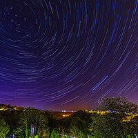 Buy canvas prints of Rhymney Valley Star Trails by Steve Purnell
