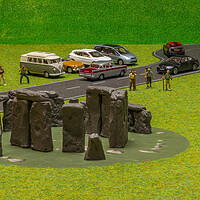 Buy canvas prints of Stonehenge Tourists by Steve Purnell