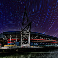 Buy canvas prints of Stars Over The Principality Stadium by Steve Purnell