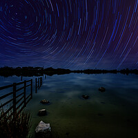 Buy canvas prints of Penyfan Pond Star Trails by Steve Purnell
