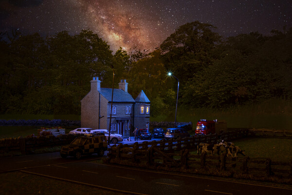 Smallville Hall And The Milky Way Picture Board by Steve Purnell