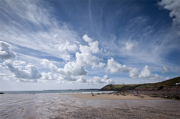 Manorbier Beach, Pembrokeshire Picture Board by Steve Purnell