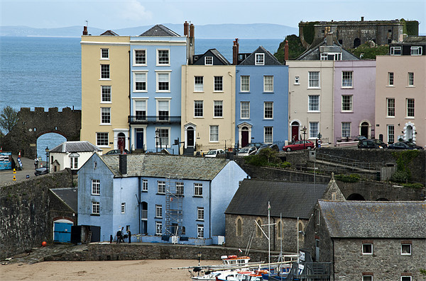 Picturesque Tenby Harbour Picture Board by Steve Purnell