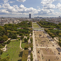 Buy canvas prints of Champs de Mars by Andrew Wheatley