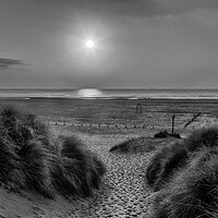 Buy canvas prints of Sunset Through The Dunes by Roger Green