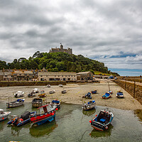Buy canvas prints of Harbour at St Michael's Mount by Roger Green