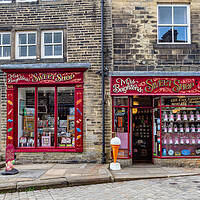 Buy canvas prints of Mrs Beightons Sweet Shop by Roger Green