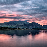 Buy canvas prints of Morning Sunrise at Bassenthwaite by Roger Green