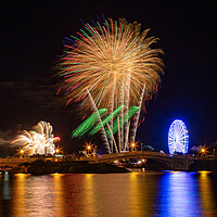 Buy canvas prints of Firework Display by Roger Green
