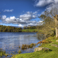 Buy canvas prints of Loughrigg Tarn by Roger Green