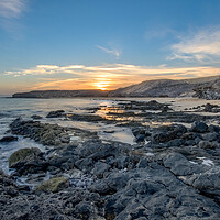 Buy canvas prints of Papagayo Beach Sunset by Roger Green
