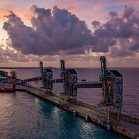 Buy canvas prints of Cruise Port in Barbados by Roger Green