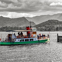 Buy canvas prints of Western Belle Arriving at Pooley Bridge by Roger Green