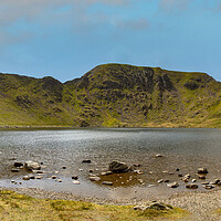 Buy canvas prints of Red Tarn under Helvellyn by Roger Green