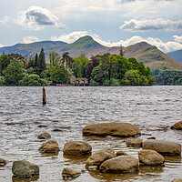 Buy canvas prints of Looking Over Derwentwater to Catbells by Roger Green