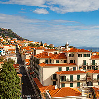 Buy canvas prints of Roof Tops of Funchal by Roger Green