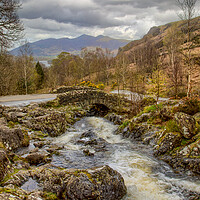 Buy canvas prints of Ashness Bridge in Keswick by Roger Green