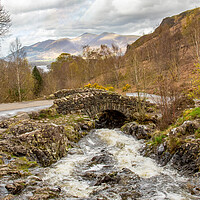Buy canvas prints of Ashness Bridge in Spring by Roger Green