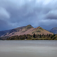 Buy canvas prints of Moody View Across Derwentwater To Catbells by Roger Green