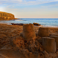 Buy canvas prints of Last Sandcastle by Roger Green