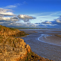 Buy canvas prints of Kent Estuary from Silverdale by Roger Green