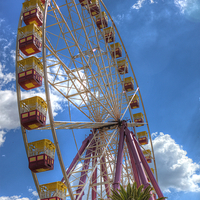 Buy canvas prints of The Big Wheel by Roger Green