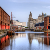 Buy canvas prints of  Albert Dock by Roger Green