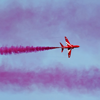 Buy canvas prints of Red Arrows by Roger Green