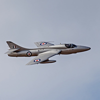 Buy canvas prints of Hawker Hunter XL577 by Roger Green