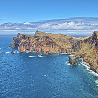Buy canvas prints of Madeira Coastline by Roger Green