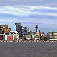 Buy canvas prints of Liverpool Skyline by Roger Green