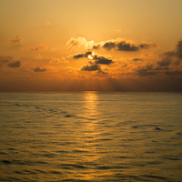 Buy canvas prints of Sunrise Over The Adriatic Sea by Roger Green